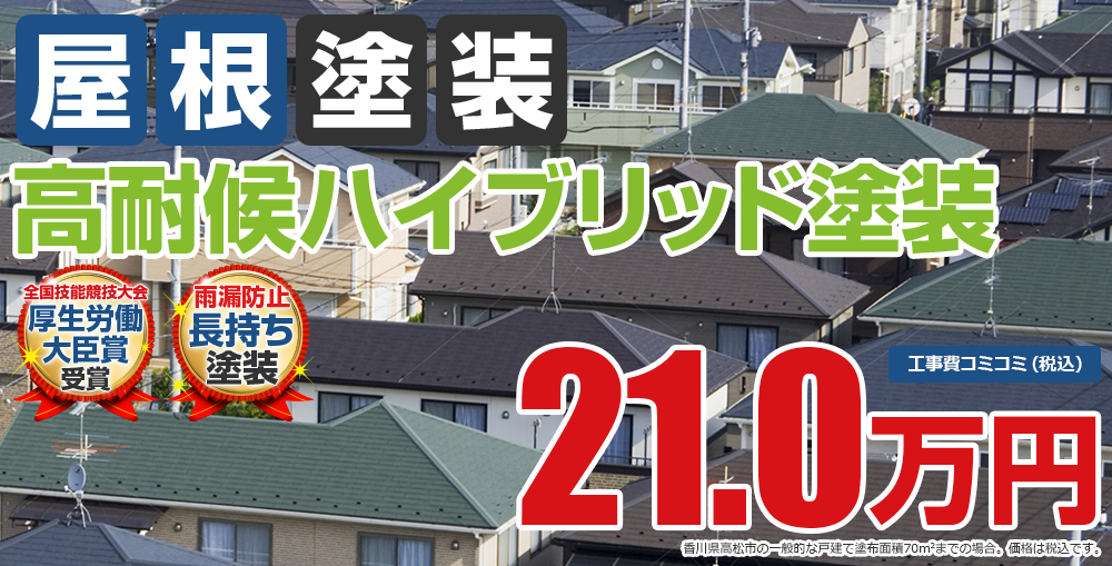 高耐候ハイブリッド塗装塗装 21.0万円