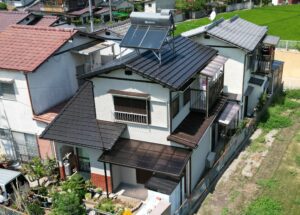 高松市　F様邸　屋根葺き替え工事/手塗り外壁塗装