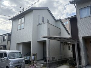 高松市　K様邸　屋根・外壁とも遮熱フッ素塗料でしかりと手塗仕上げ！　
