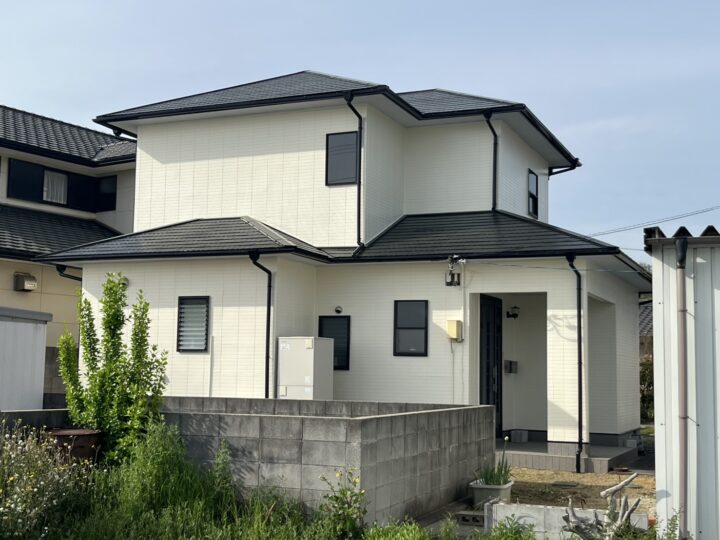高松市U様邸　遮熱フッ素塗料　手塗で元通り