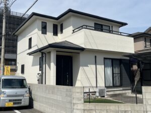 高松市 K様邸 色褪せた外壁も遮熱塗料で元通り!